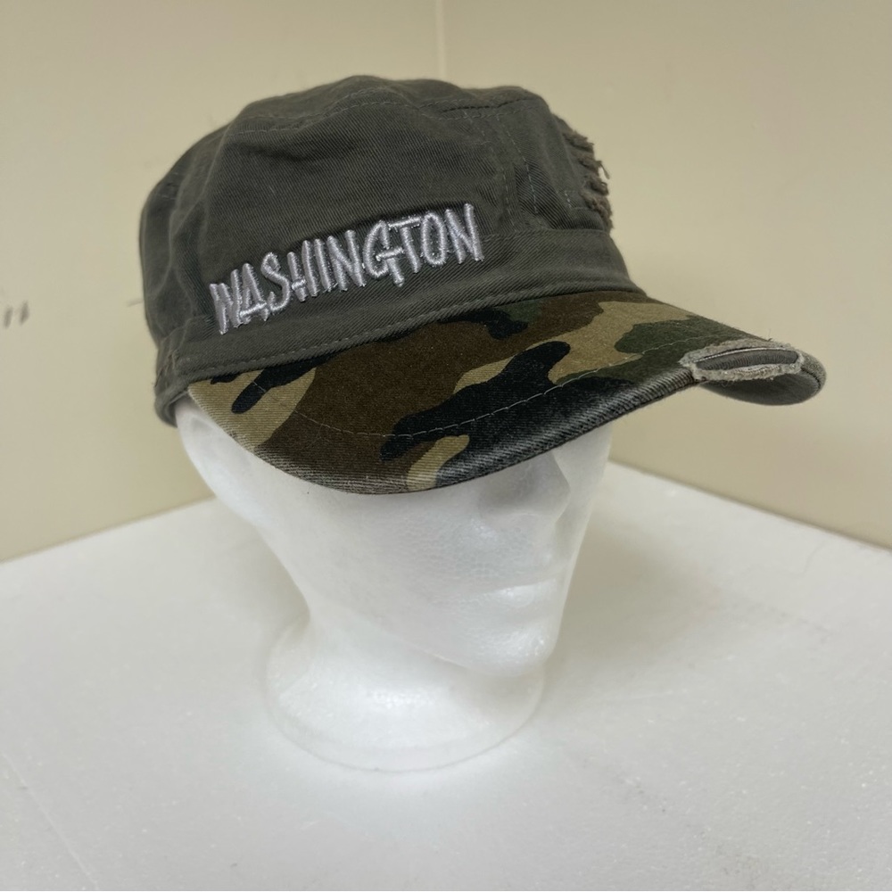 Washington State Camo Military Cap OSFA